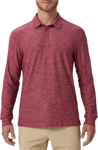Miniatura 49 de NAVISKIN Camisas polo de manga larga para hombre, camisas de golf con cuello UPF 50 SPF para hombre, secado rápido, absorbe la humedad