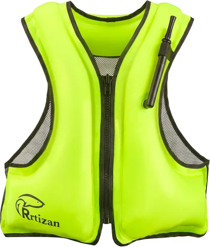 Miniatura 10 de Rrtizan Chaleco inflable de esnórquel para adultos, chaleco de esnórquel de viaje para esnórquel, paddleboard, natación, chaleco de esnórquel