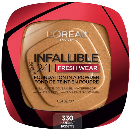 Miniatura 15 de L'Oreal Paris - Maquillaje base en polvo Infallible Fresh Wear, Porcelain 010 (porcelana 010), 0.31 onzas