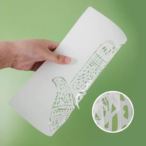 Miniatura 3 de Plantillas de geometría sagrada – 12 plantillas de yoga con Om, loto, chakra, mandala, hamsa, sol, luna símbolos para pintar sobre madera, tela
