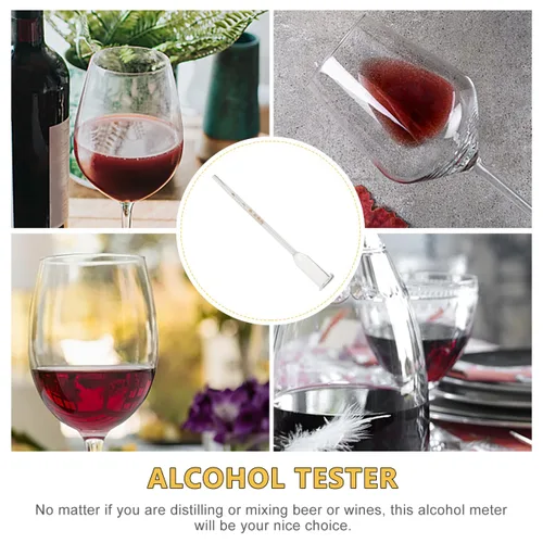 Miniatura 9 de Medidor de vino probador de vino vinómetro de vidrio portátil precisa 0-25 herramienta de medición de contenido para la fabricación de vino de licor