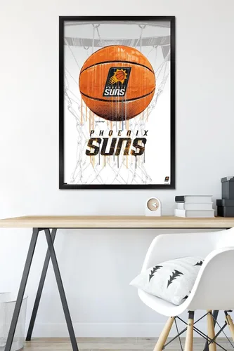 Miniatura 6 de Trends International NBA Phoenix Suns - Póster de pared de Drip Basketball 21, 22.375 x 34 pulgadas, versión enmarcada en negro Versión con marco