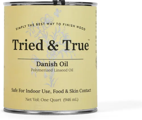 Miniatura 9 de Tried & True Aceite Danés, Pinta - Acabado de Madera de Aceite de Linaza Polimerizado Puro, Ideal para Muebles, Piezas Rústicas y Preparación