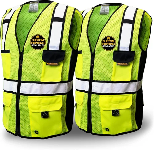 KwikSafety - Charlotte, NC - RoadBOSS Econ & Premium Safety Vest Class 2 Reflective Vest ANSI OSHA Safety Vest for Men Amarillo