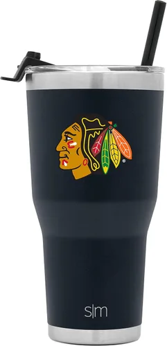 Miniatura 56 de Simple Modern Vaso Cruiser Cruiser con licencia oficial de la NHL Arizona Coyote de 30 onzas, taza de viaje aislada con tapa abatible y popote