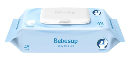 Miniatura 10 de BEBESUP - Las toallitas para bebés #1 de Corea - Hipoalergénicas a base de agua, sin perfume, sin alcohol, ultra gruesas, extractos de semillas