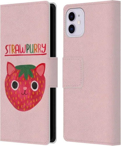 Miniatura 12 de Head Case Designs Officially Licensed Planet Cat Avocato Puns Leather Wallet Case Compatible with Apple iPhone 11