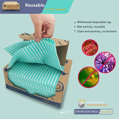 Miniatura 6 de Toallitas resistentes para platos, 50 piezas, toallitas reutilizables, paños de limpieza multiusos, toallas Paños de limpieza multiusos Toallas