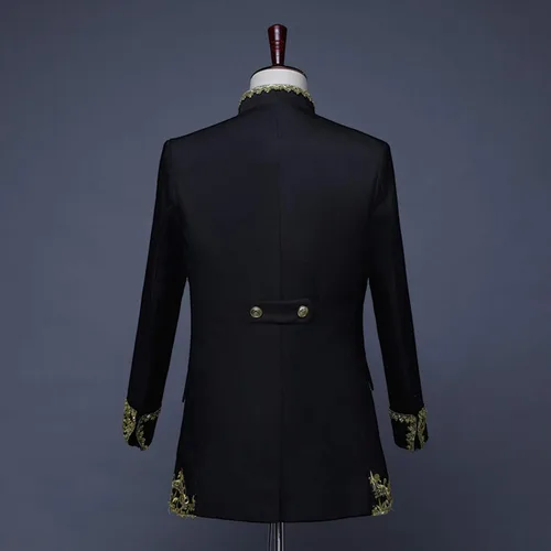 Miniatura 6 de Abrigo steampunk para hombre, chaqueta gótica victoriana, uniforme de Halloween, estilo vintage