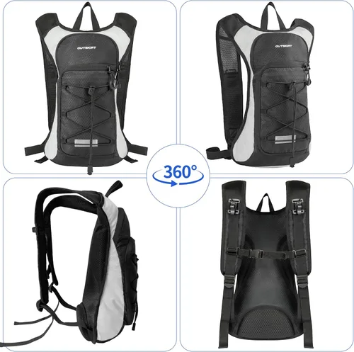 Miniatura 9 de OUTSKIRT Hydration Backpack with 2L Water Bladder, Lightweight and Breathable Running Hydration Pack, Water Backpack for Hiking, Cycling, Trail