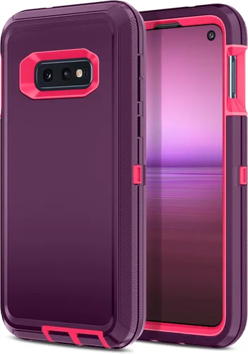 Miniatura 7 de I-HONVA Funda para Galaxy S10E a prueba de golpes, a prueba de polvo y caídas, 3 capas, protección de cuerpo completo [sin protector de pantalla]