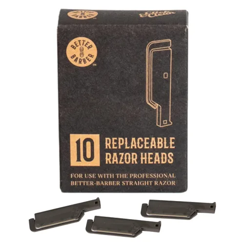 Maquinillas de afeitar profesionales de borde recto para hombres, kit de afeitado desechable recto de alta calidad para afeitar el cabello/barba,