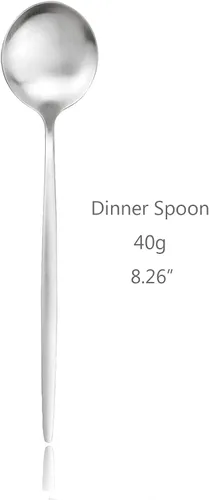 Miniatura 19 de Juego de 6 tenedores de postre de acero inoxidable de 3 dientes, juego de tenedores para frutas y tartas, 5.31 pulgadas, color plateado