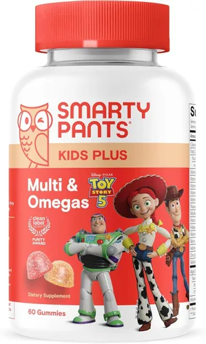 Miniatura 14 de SmartyPants Gomitas multivitamínicas para niños, fórmula mejorada: Omega 3 (DHA/EPA), vitaminas D3, C, B12, B6, vitamina A, K y zinc, sin gluten