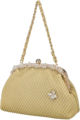 Miniatura 4 de BGMIX Bolsos de noche de las mujeres Bolsos de fiesta Carteras de boda Totes Satchel Monedero de noche Bolso de embrague grande