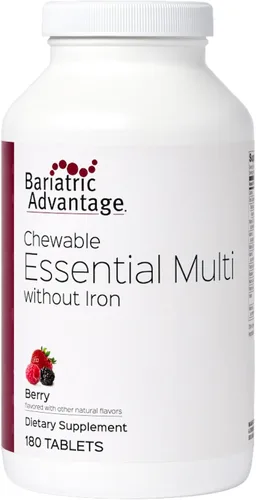 Bariatric Advantage Fórmula múltiple completa sabor a bayas masticables 180 unidades
