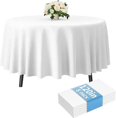 Miniatura 24 de Fixwal Mantel de plástico negro desechable de 54 x 108 pulgadas, mantel rectangular impermeable, paquete de 5 para graduación, decoración de fiesta