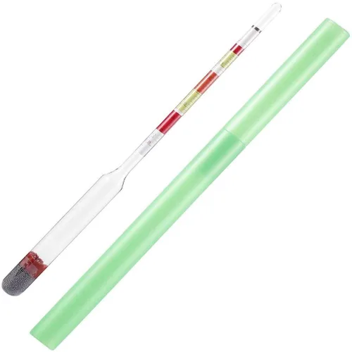 Medidor Brix de alcohol 3 en 1 para vino, cerveza, vidrio, con densímetro de escala 3 (color surtido)