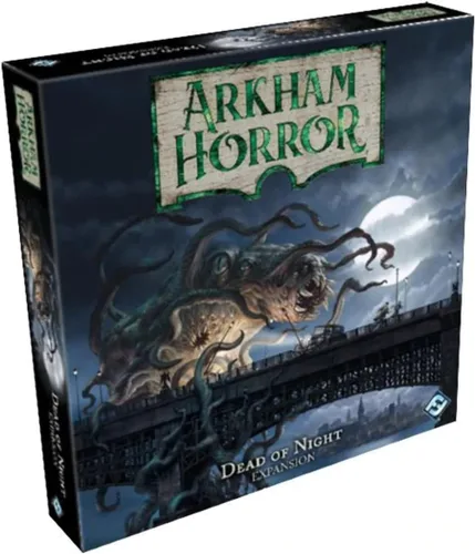 Asmodee Arkham Horror The Dead of Night - Expansión del juego de mesa - Nuevos escenarios, investigadores y horrores, juego de misterio cooperativo,
