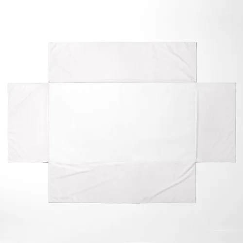Miniatura 3 de Bacati Falda de cama sólida para cuna/niño pequeño, color blanco, 13 pulgadas