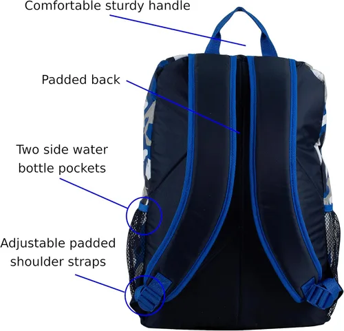 Miniatura 5 de FUEL Combo de mochila con lonchera 18 pulgadas, de lujo, dos compartimentos, resistente al agua, con bolsillos laterales para botella de agua