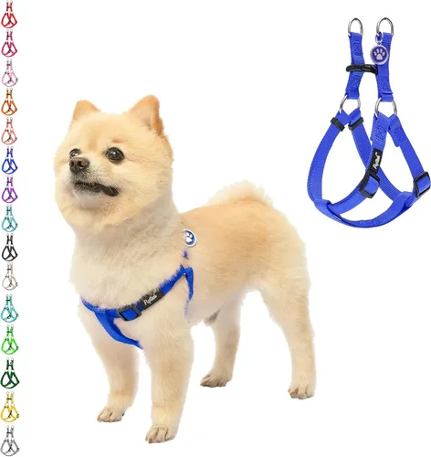 Miniatura 14 de PUPTECK arnés para perro para no jalar, reflejante, ajustable, básico, de nailon, chaleco para cachorro, para caminar al aire libre con etiqueta