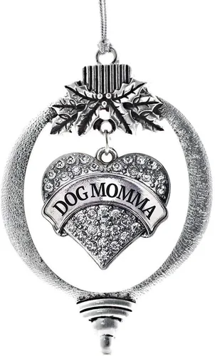 Miniatura 231 de Inspired Silver Adornos festivos de dije de corazón pave de plata con circonitas cúbicas