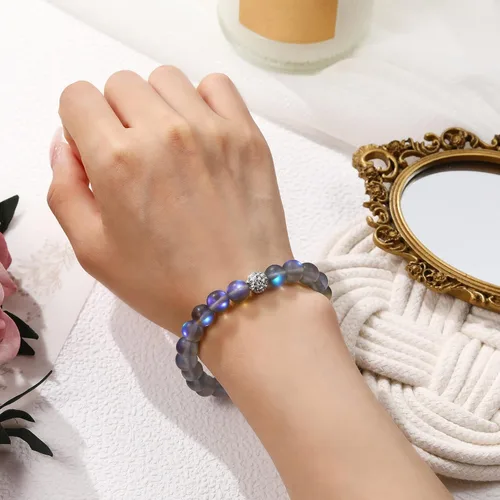 Miniatura 7 de GIEIWIW Healing Bracelet for Women Anxiety Crystal Bracelet Chakra Beaded Bracelets Calming Stretch Bracelet Rose Quartz Crystals Healing Stones