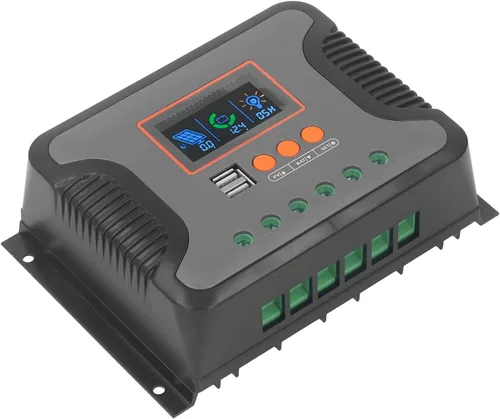Miniatura 8 de PWM Controlador de carga solar, 60A 12V 24V 36V 48V 2 Puerto USB Pantalla LCD ajustable AGM Gel Inundado Batería de Litio.