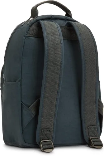 Miniatura 30 de Kipling Mochila pequeña Seoul para mujer, duradera, correas acolchadas para el hombro con funda para tableta, bolsa, Firma Emb, Mochila para tableta