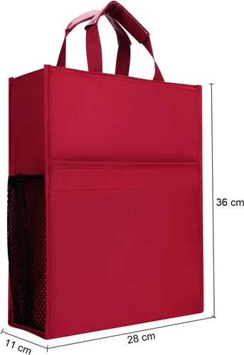 Miniatura 5 de ITODA Carpeta de archivos Maletín con asa Portátil Cremallera Multifuncional Organizador de Documentos de Negocios Bolsa Bolsa de Mensajero de Viaje