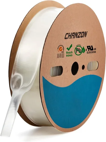 Miniatura 45 de CHANZON - Tubo termorretráctil de poliolefina de 2:1, relación 3/16" (5mm), rollo de 8 pies (2.5M de longitud total), funda transparente