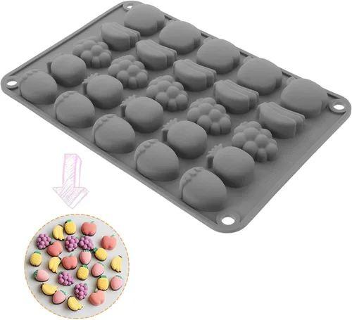 Miniatura 6 de Molde de silicona térmica para dulces de frutas para cocinar bricolaje, gelatina de chocolate, fondant, dulce de azúcar fácil de fabricar, molde