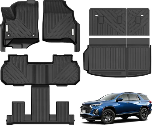 Miniatura 12 de YITAMOTOR Alfombrillas de suelo aptas para Chevrolet Tahoe y GMC Yukon 2015-2020, revestimientos de suelo de TPE para todo tipo de clima, accesorios