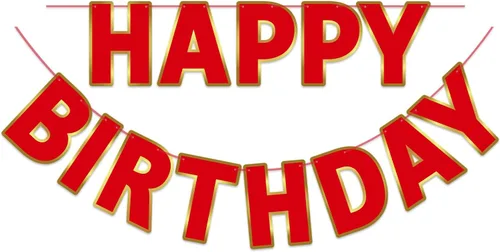 Miniatura 10 de Pancarta de Feliz Cumpleaños con Purpurina Negra - 9 pies Pre-Ensartada Sin Bricolaje Cartel de Fondo para Fiestas, Adultos, Niños, Mujeres
