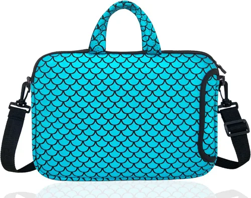 Miniatura 2 de 17.3 pulgadas portátil hombro bolsa de transporte caso manga para 17" 17.3 pulgadas HP DELL (azul)