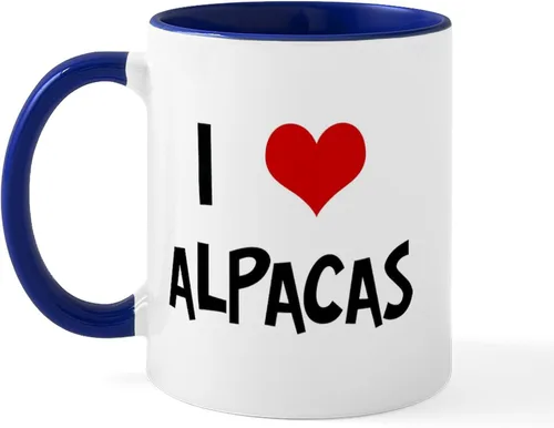 Miniatura 25 de CafePress A Is For Alpaca Taza de café de cerámica de 11 oz (11.0 fl oz)