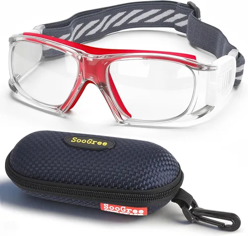 Miniatura 8 de SooGree Anteojos deportivos para hombres y mujeres, para baloncesto, fútbol, deportes, antiniebla, choque, colisión, gafas de uso