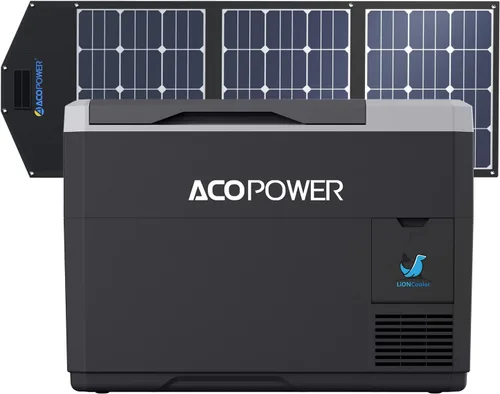Miniatura 9 de ACOPOWER LiONCooler Pro HY-COMBO-PX30 - Congelador solar portátil de 32 cuartos de galón y panel solar de 90 W, kit combinado para camión, caravana
