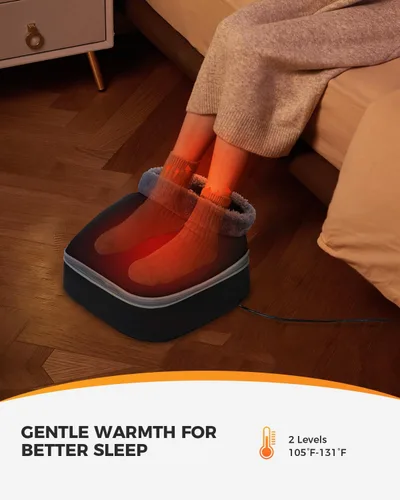 Miniatura 2 de CooCoCo Masajeador de pies calentado elegible por la FSA, calentador de pies aprobado por la HSA, calentador de pies Shiatsu para fascitis plantar