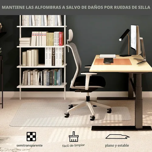 Miniatura 2 de Tapete para silla de alfombra, de pelo bajo (1/4 de pulgada de grosor), protector de alfombra para silla de escritorio de oficina y juegos. Tapete
