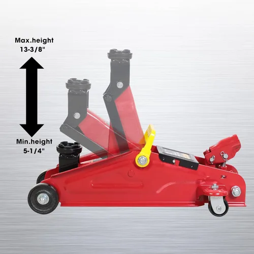Miniatura 2 de BIG RED Gato hidráulico de carretilla de servicio/suelo portátil con liberación lenta especial y funda de almacenamiento y transporte moldeada por