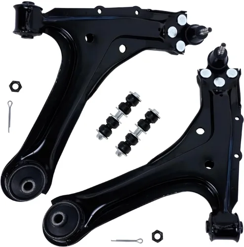 Miniatura 105 de Detroit Axle - Brazos de control superiores traseros para Chrysler 300 Dodge Challenger Charger Magnum, reemplazo del conjunto de brazos de control