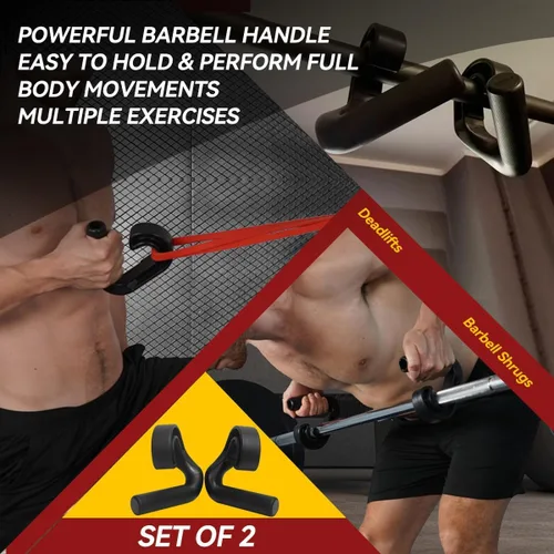 Miniatura 6 de Neutral Grip Pull Up Handles 45° - Angles 90 Grips for Relieve Wrist Stress - Non-Slip Pull Up Grips - for Pull-Ups Deadlifts - Fits Pull Up Bar
