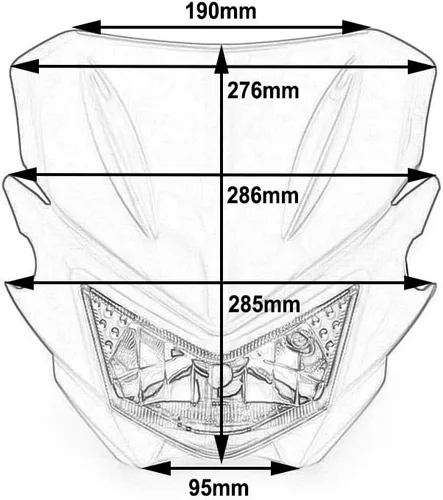 Miniatura 4 de AnXin Faro LED para Dirt Bike, Luz Delantera de Motocicleta Universal para KLX300 KX250 KLX140 KLX230R KLX300R KLX110 KX125 KX450F KX250F KDX200