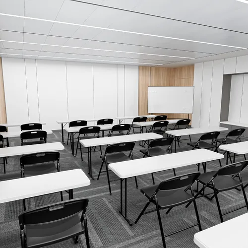 Miniatura 2 de VINGLI Sillas plegables, silla plegable de plástico, capacidad de hasta 350 libras, asientos portátiles para interiores y exteriores, eventos, Negro