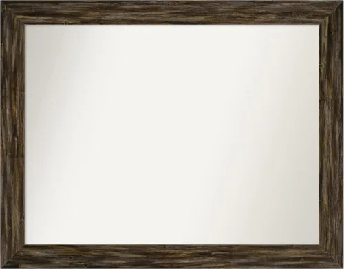 Miniatura 15 de Amanti Art Espejo de baño marrón para sobre el fregadero, 25 x 25 pulgadas, hecho a medida, espejo de tocador cuadrado marrón medio, marco de madera