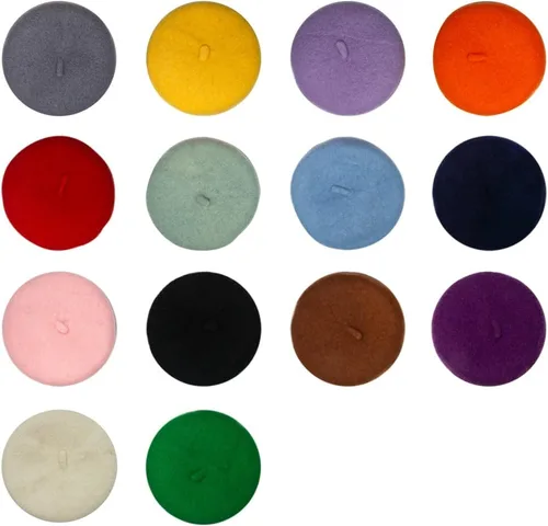 Miniatura 2 de Gorras de boina para perro, gorras para gatos, moda de cuatro estaciones, divertidas, de lana, cómodas (rosa)
