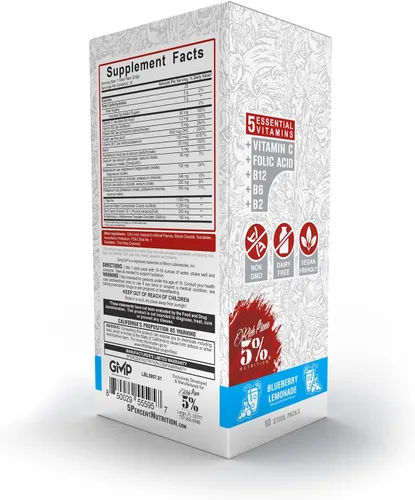 Miniatura 6 de 5% Nutrition Paquetes de hidratación Hydrate Stick Paquetes de mezcla de polvo de electrolitos deportivos con agua de coco Paquete de 2