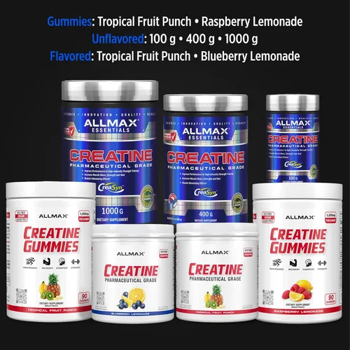 Miniatura 9 de ALLMAX Nutrition Creatina Monohidrato - Mejora el Rendimiento y la Intensidad del Entrenamiento - Vegano y Sin Gluten (100 Gramos, Sin Sabor)